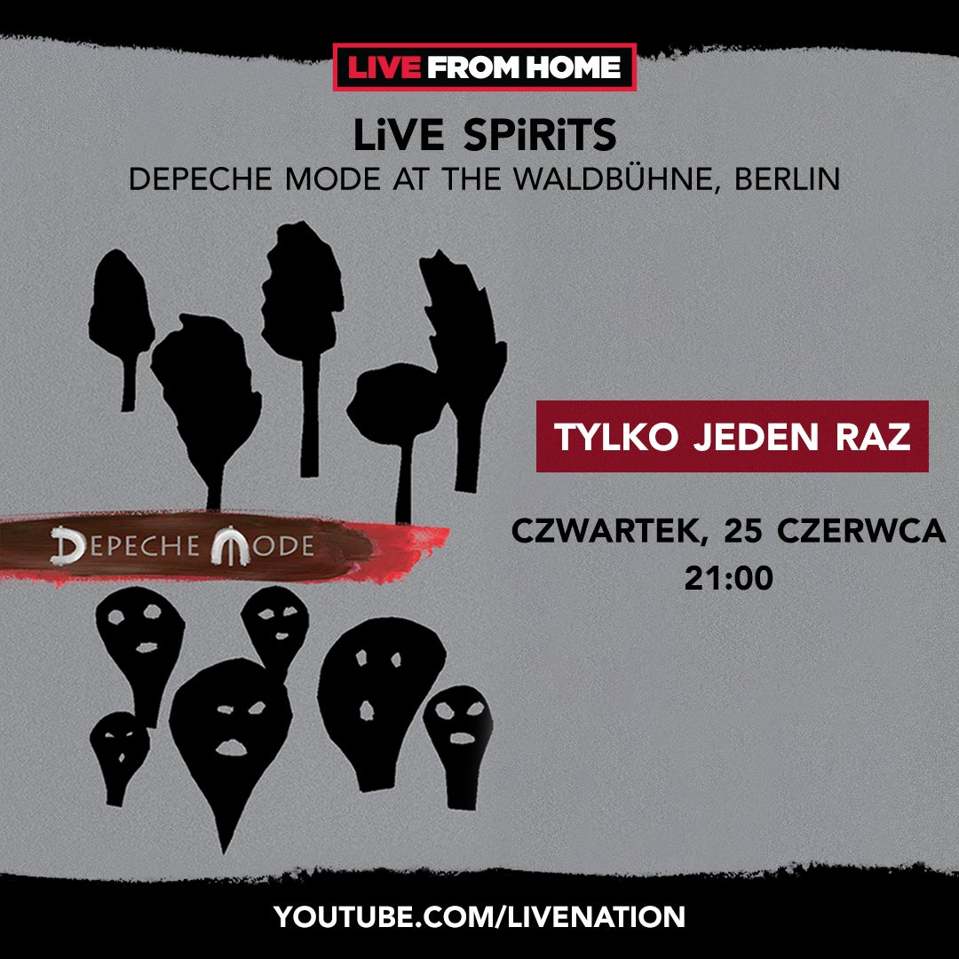 Watch the never before seen LiVE SPiRiTS, Depeche Mode’s full concert from the Waldbuhne, Berlin!