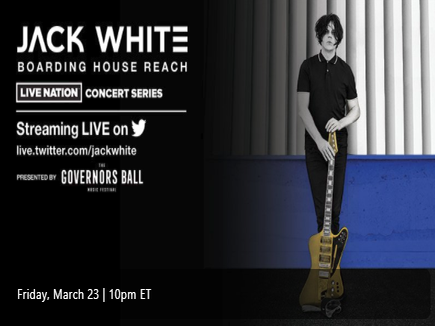 Jack White's exclusive BOARDING HOUSE REACH concert from Warsaw Concerts.