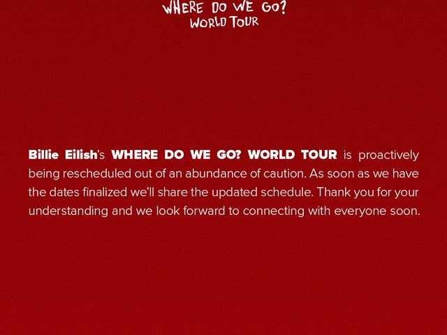 Billie Eilish - Where Do We Go Tour